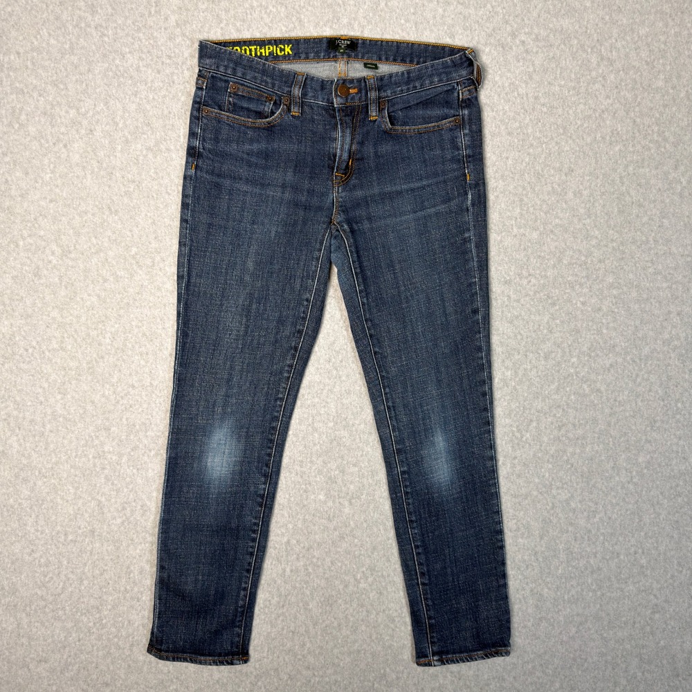 J.Crew Toothpick Stretch Jeans Womens 27 Dark Wash Slim Denim CA56445